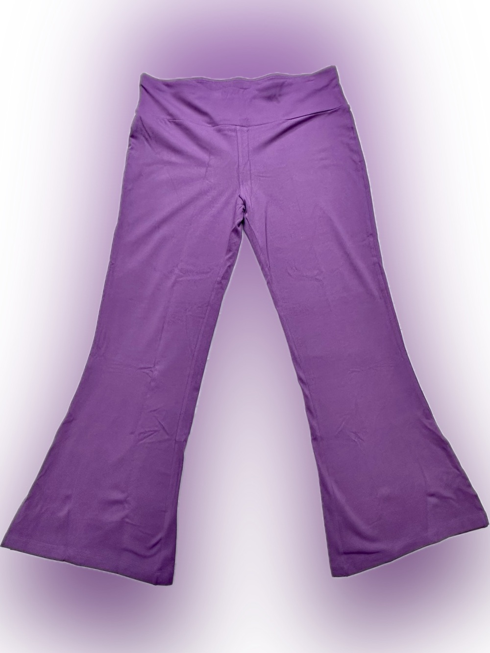 Terra & Sky Women’s Purple Flare Yoga Pants